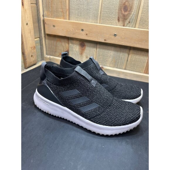 Adidas Womens Ultimafusion Black Carbon Knit Slip-On Sneakers Size 8 Lightweight - Picture 1 of 9